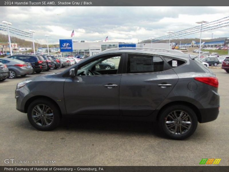 Shadow Gray / Black 2014 Hyundai Tucson SE AWD