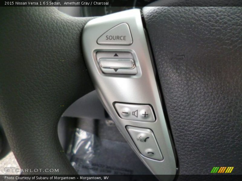 Amethyst Gray / Charcoal 2015 Nissan Versa 1.6 S Sedan