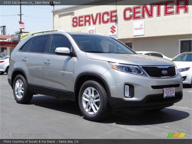 Satin Metal / Black 2015 Kia Sorento LX