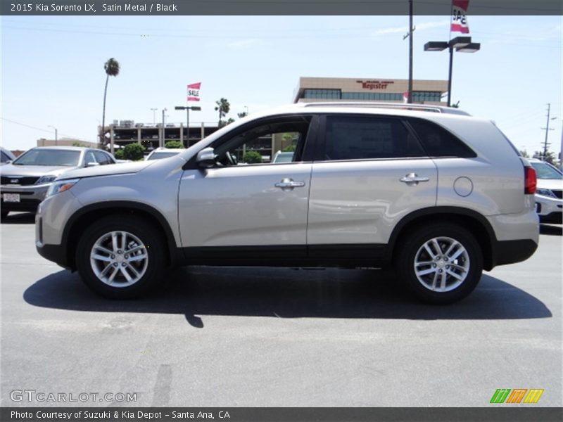 Satin Metal / Black 2015 Kia Sorento LX
