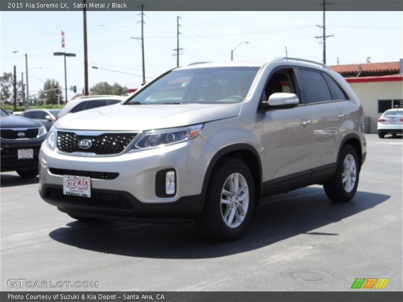 Satin Metal / Black 2015 Kia Sorento LX