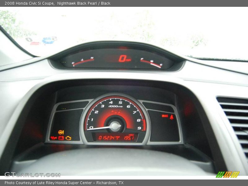 Nighthawk Black Pearl / Black 2008 Honda Civic Si Coupe