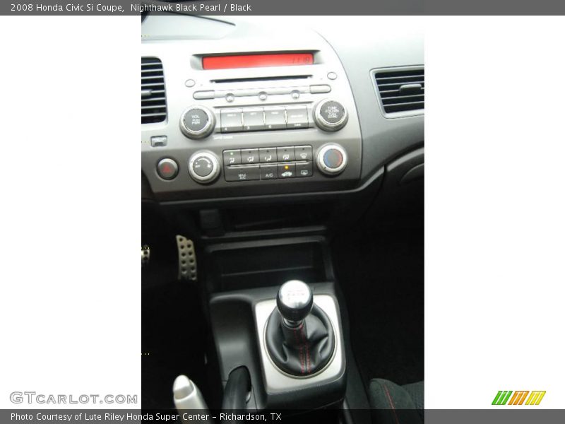 Nighthawk Black Pearl / Black 2008 Honda Civic Si Coupe