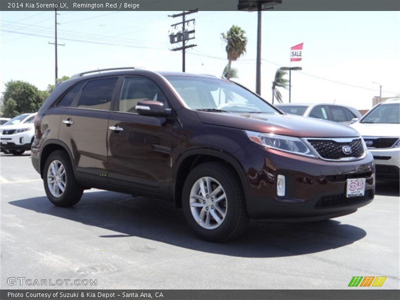 Remington Red / Beige 2014 Kia Sorento LX