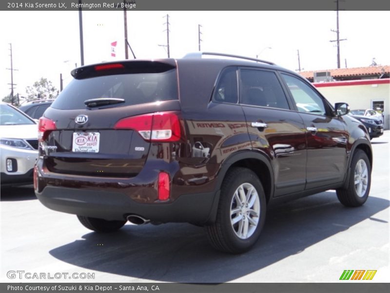 Remington Red / Beige 2014 Kia Sorento LX
