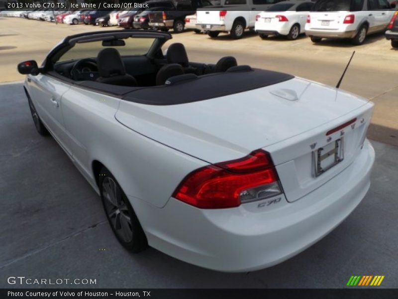 Ice White / Cacao/Off Black 2013 Volvo C70 T5