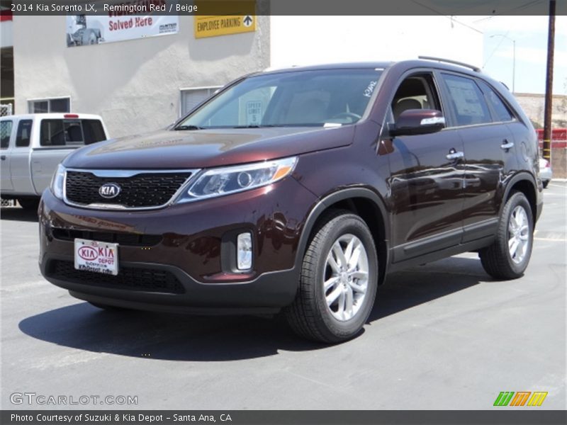 Remington Red / Beige 2014 Kia Sorento LX