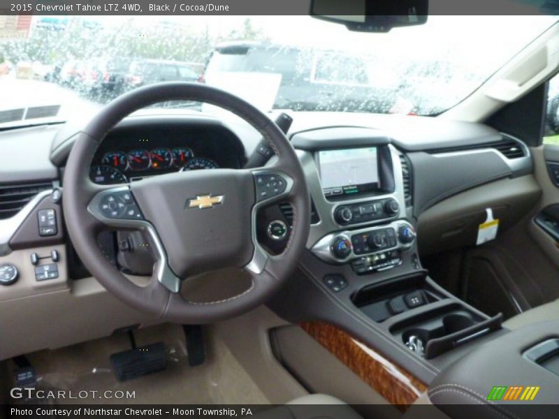 Black / Cocoa/Dune 2015 Chevrolet Tahoe LTZ 4WD