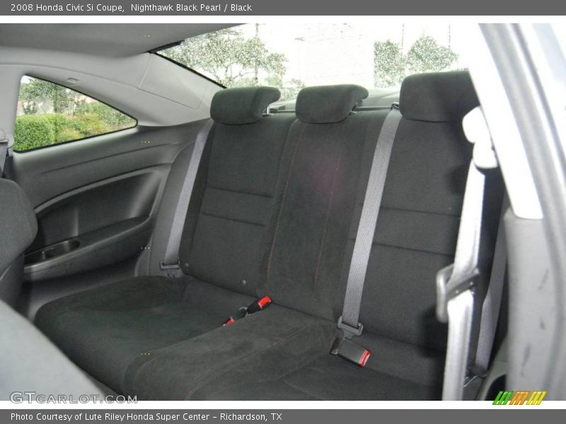 Nighthawk Black Pearl / Black 2008 Honda Civic Si Coupe