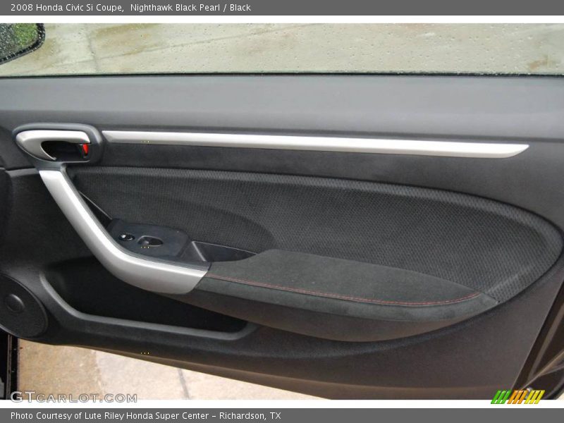 Nighthawk Black Pearl / Black 2008 Honda Civic Si Coupe