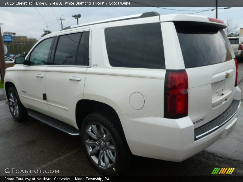 White Diamond Tricoat / Cocoa/Dune 2015 Chevrolet Tahoe LTZ 4WD