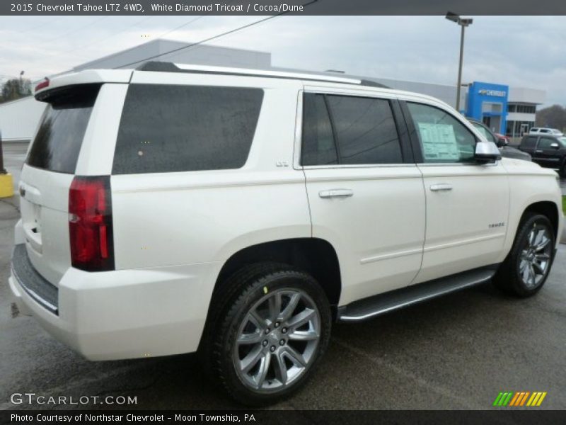 White Diamond Tricoat / Cocoa/Dune 2015 Chevrolet Tahoe LTZ 4WD