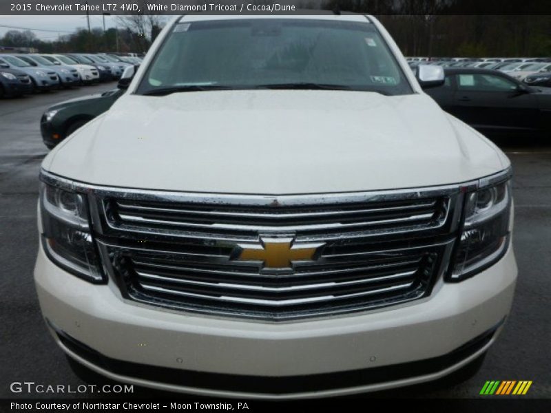 White Diamond Tricoat / Cocoa/Dune 2015 Chevrolet Tahoe LTZ 4WD