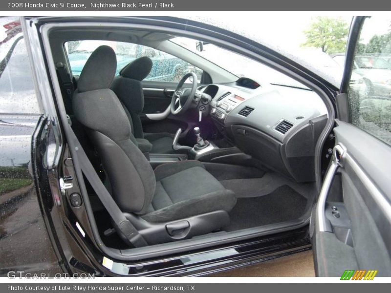Nighthawk Black Pearl / Black 2008 Honda Civic Si Coupe