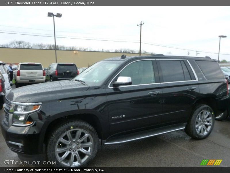 Black / Cocoa/Dune 2015 Chevrolet Tahoe LTZ 4WD