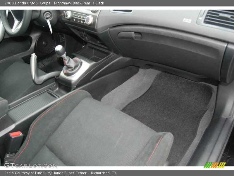 Nighthawk Black Pearl / Black 2008 Honda Civic Si Coupe