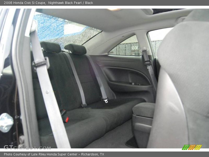 Nighthawk Black Pearl / Black 2008 Honda Civic Si Coupe