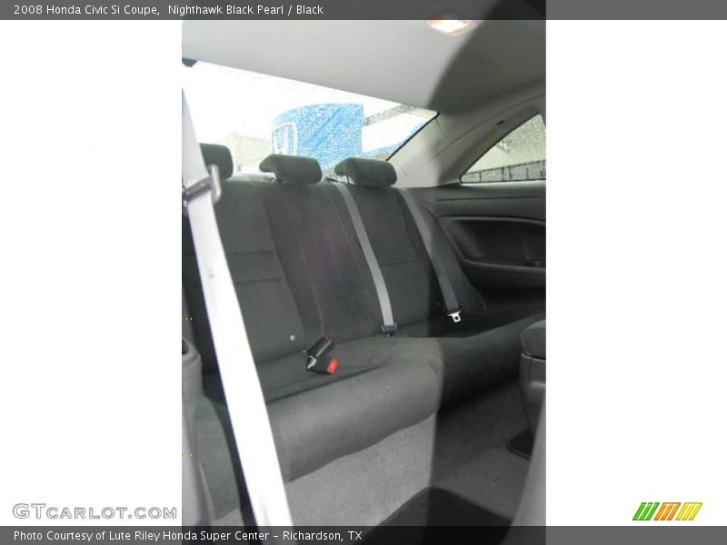 Nighthawk Black Pearl / Black 2008 Honda Civic Si Coupe
