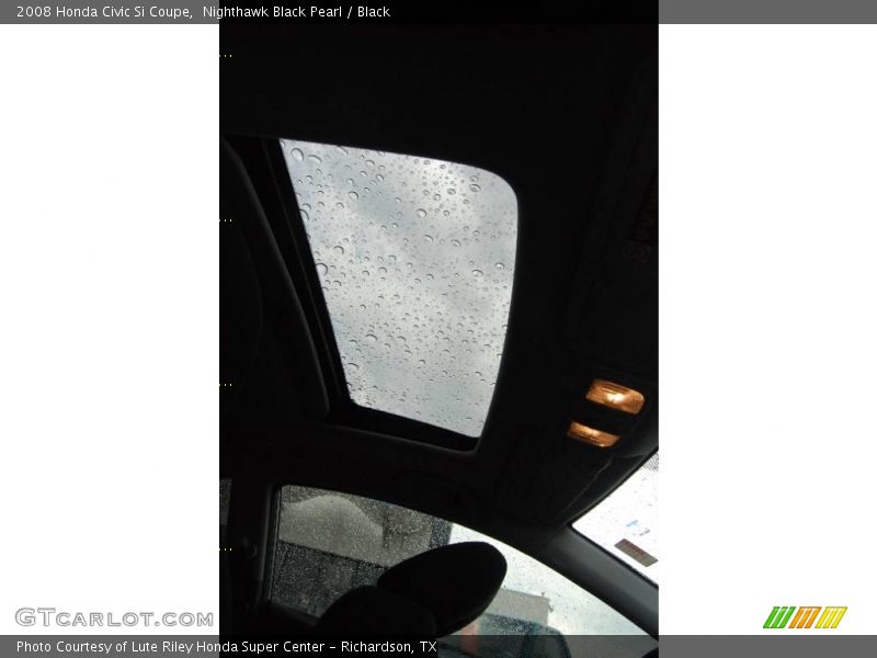 Nighthawk Black Pearl / Black 2008 Honda Civic Si Coupe