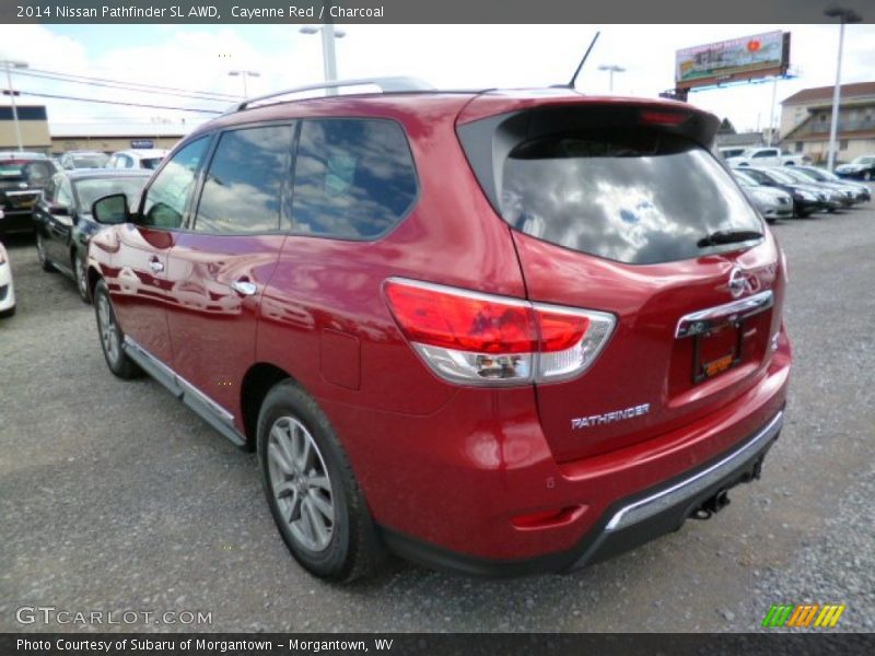Cayenne Red / Charcoal 2014 Nissan Pathfinder SL AWD