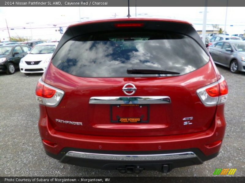 Cayenne Red / Charcoal 2014 Nissan Pathfinder SL AWD