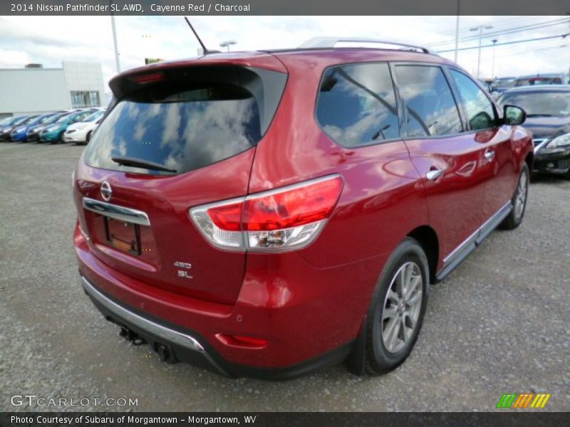 Cayenne Red / Charcoal 2014 Nissan Pathfinder SL AWD