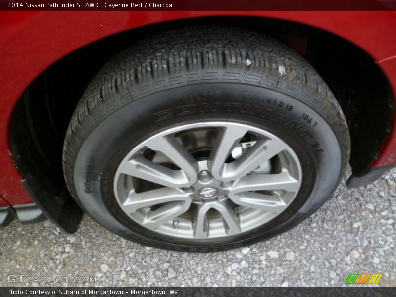 Cayenne Red / Charcoal 2014 Nissan Pathfinder SL AWD