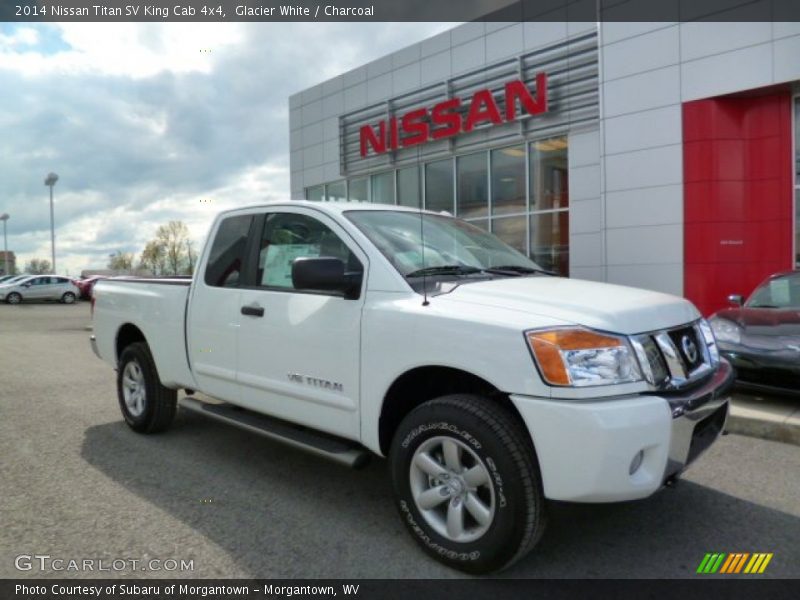 Glacier White / Charcoal 2014 Nissan Titan SV King Cab 4x4