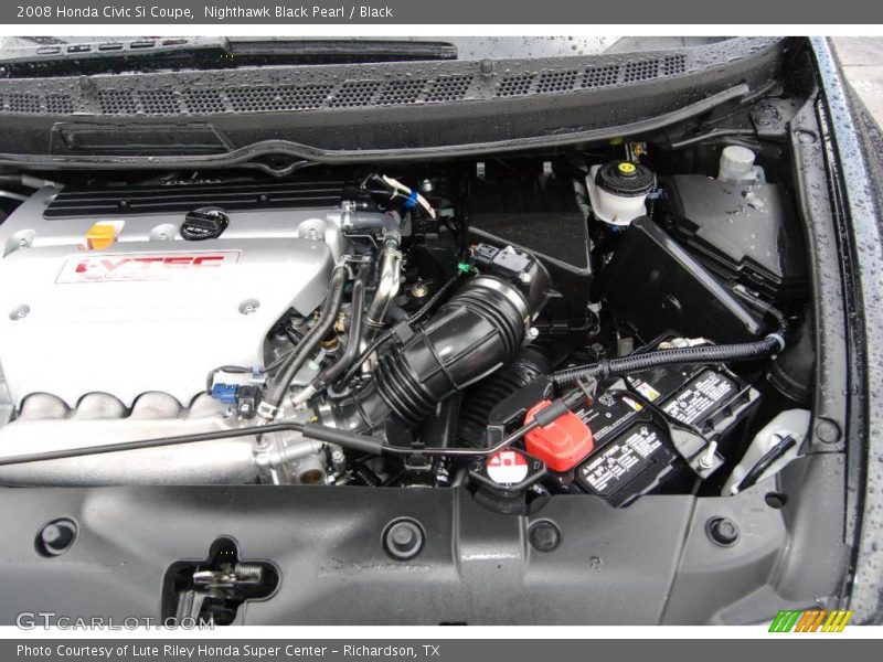 Nighthawk Black Pearl / Black 2008 Honda Civic Si Coupe