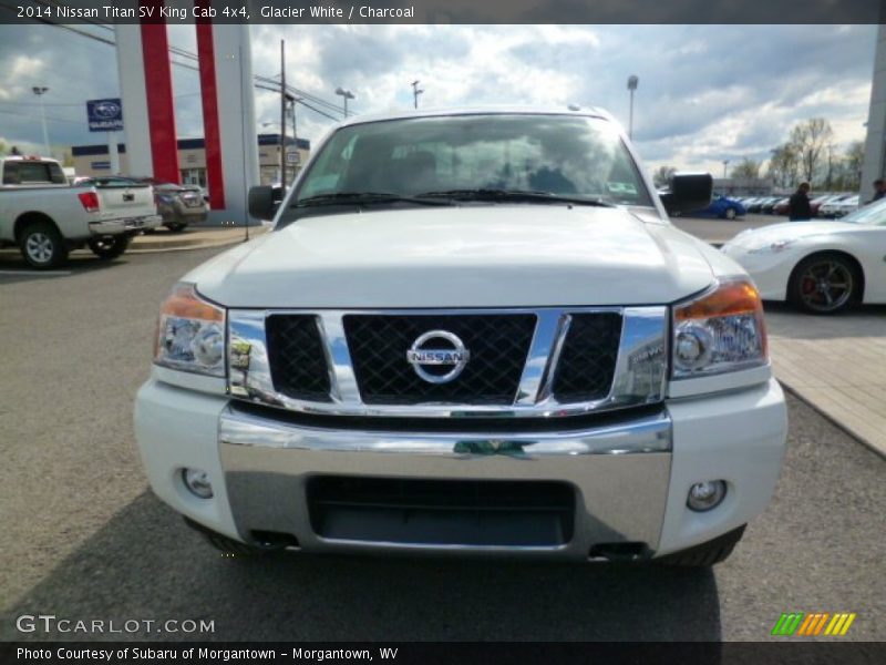 Glacier White / Charcoal 2014 Nissan Titan SV King Cab 4x4