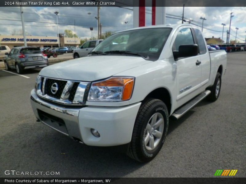 Glacier White / Charcoal 2014 Nissan Titan SV King Cab 4x4