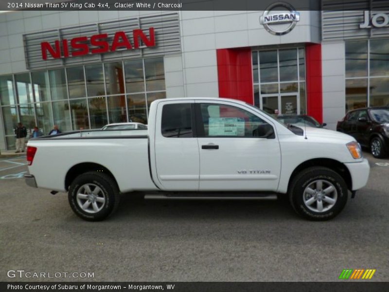 Glacier White / Charcoal 2014 Nissan Titan SV King Cab 4x4