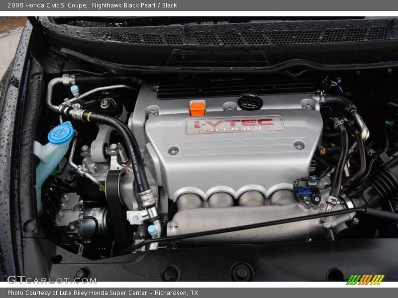 Nighthawk Black Pearl / Black 2008 Honda Civic Si Coupe