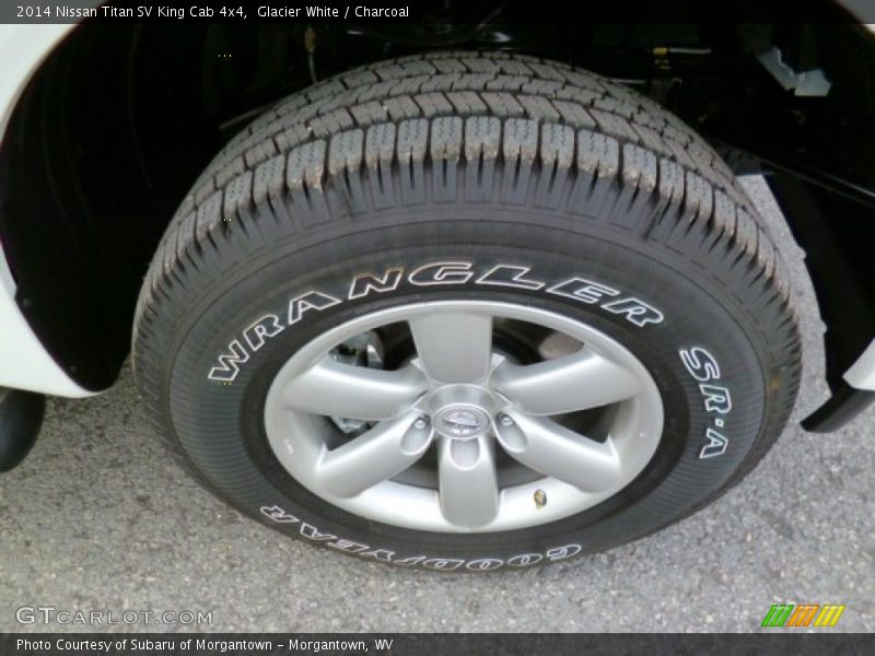 Glacier White / Charcoal 2014 Nissan Titan SV King Cab 4x4
