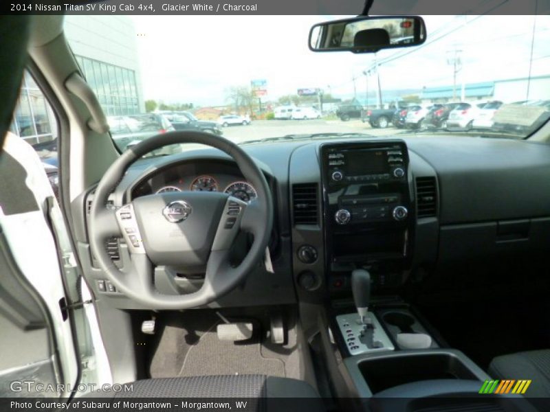 Glacier White / Charcoal 2014 Nissan Titan SV King Cab 4x4