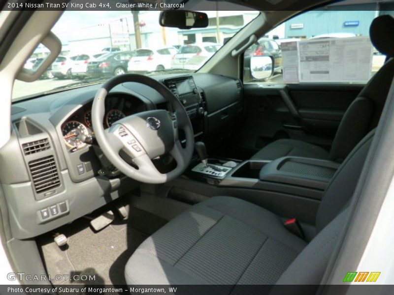 Glacier White / Charcoal 2014 Nissan Titan SV King Cab 4x4
