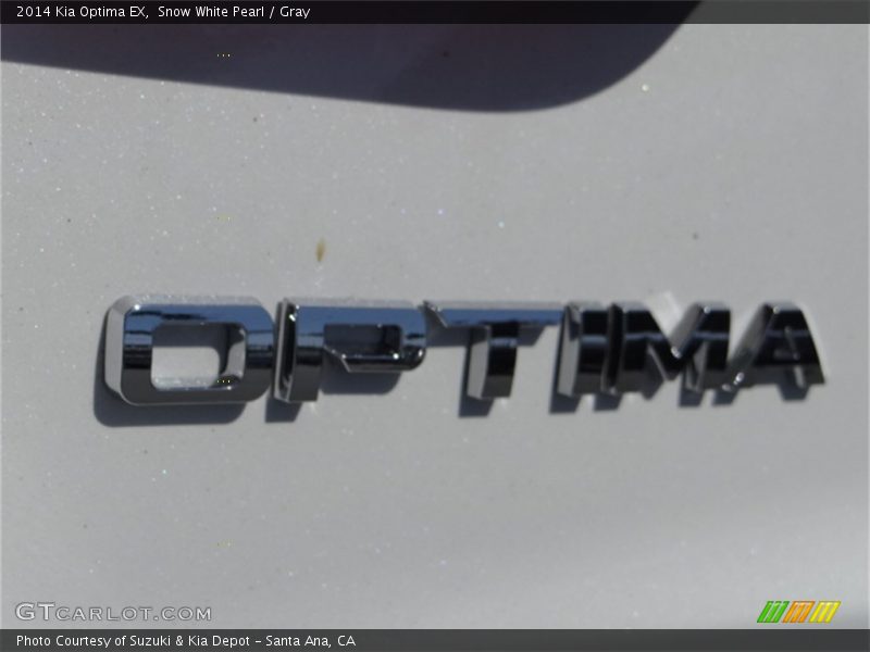 Snow White Pearl / Gray 2014 Kia Optima EX