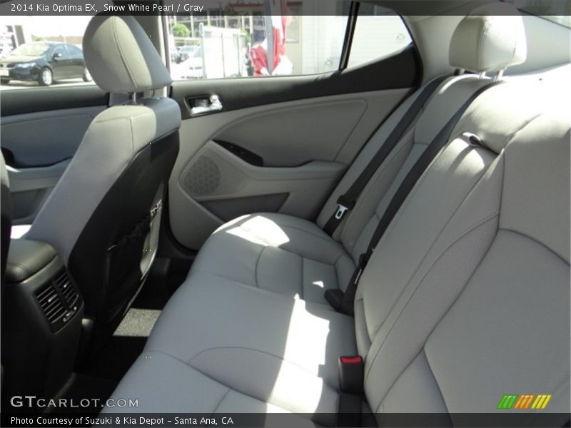 Snow White Pearl / Gray 2014 Kia Optima EX