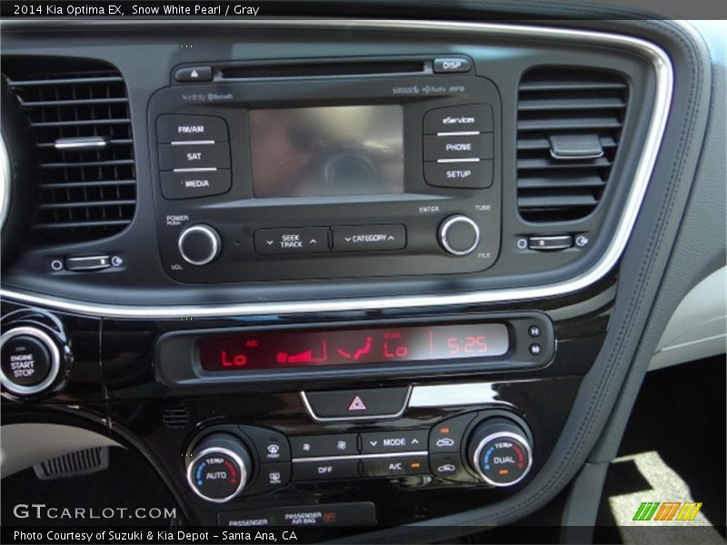 Snow White Pearl / Gray 2014 Kia Optima EX