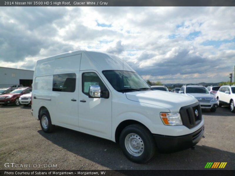 Glacier White / Gray 2014 Nissan NV 3500 HD S High Roof