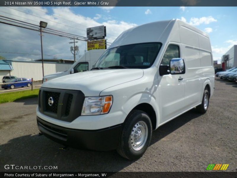 Glacier White / Gray 2014 Nissan NV 3500 HD S High Roof