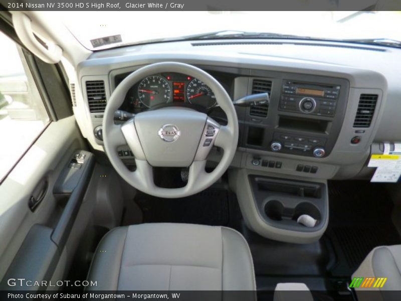 Glacier White / Gray 2014 Nissan NV 3500 HD S High Roof