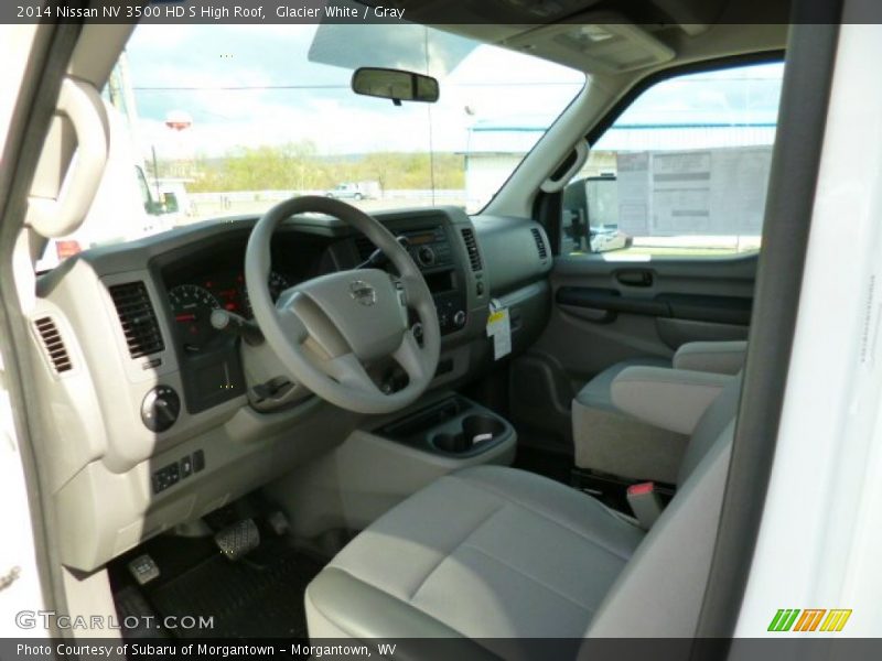 Glacier White / Gray 2014 Nissan NV 3500 HD S High Roof