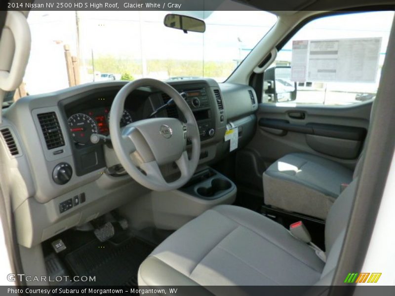 Glacier White / Gray 2014 Nissan NV 2500 HD S High Roof