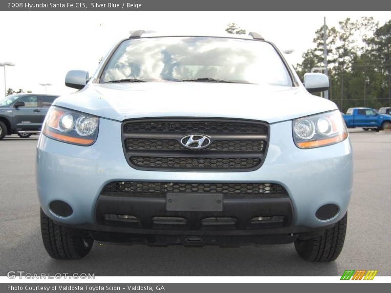 Silver Blue / Beige 2008 Hyundai Santa Fe GLS