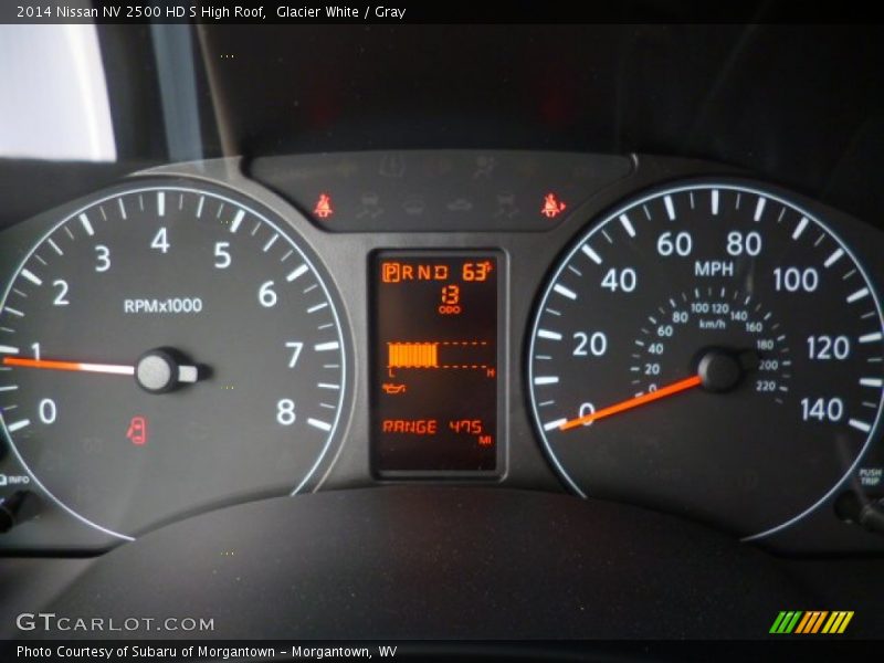 Glacier White / Gray 2014 Nissan NV 2500 HD S High Roof