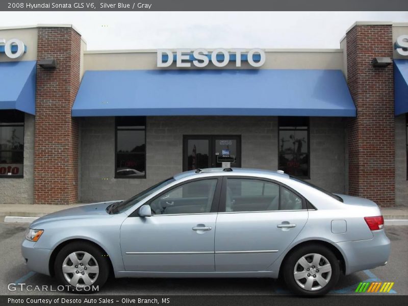 Silver Blue / Gray 2008 Hyundai Sonata GLS V6