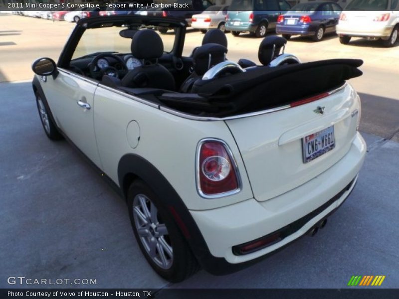 Pepper White / Carbon Black 2011 Mini Cooper S Convertible