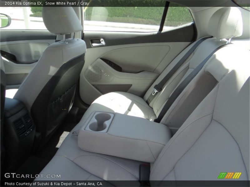 Snow White Pearl / Gray 2014 Kia Optima EX