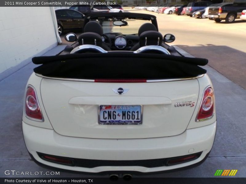 Pepper White / Carbon Black 2011 Mini Cooper S Convertible